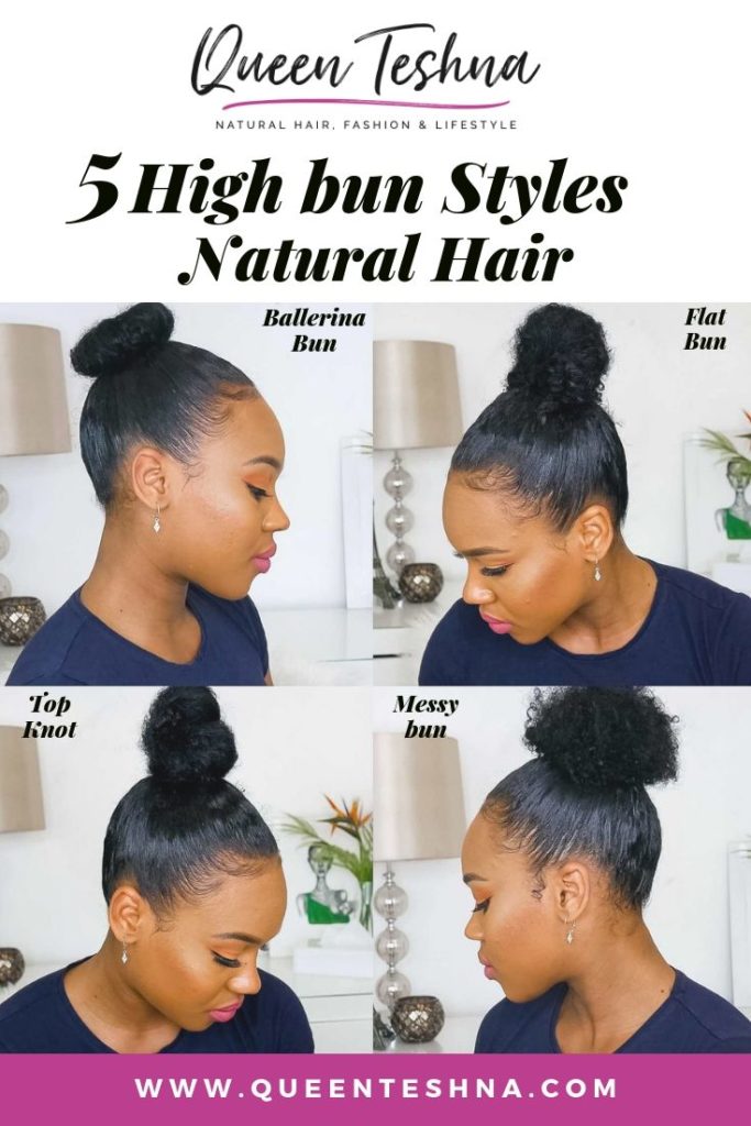 5 Ways To Rock Your Bun On Natural Hair