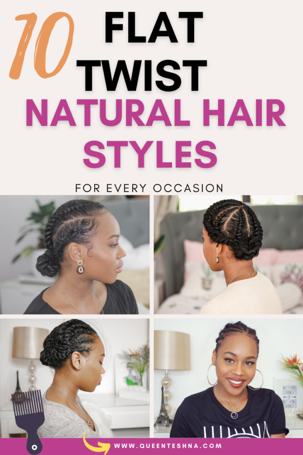 10 Easy Flat Twist Styles For Natural Hair