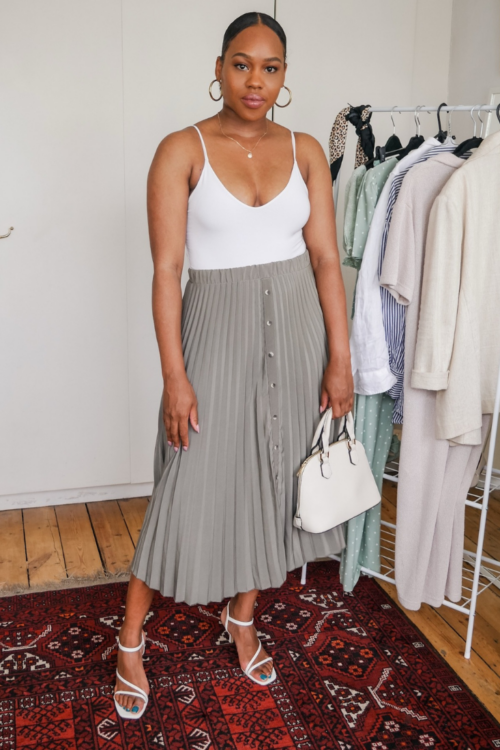 6 Ways To Style Pleated Midi Skirt