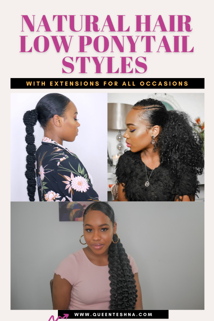 3 Easy Glam Curly Hair Low Ponytail Styles for Any Ocasion