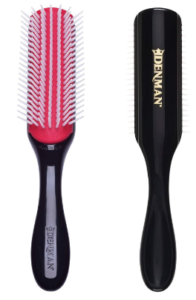 Denman brush for natural curly hair