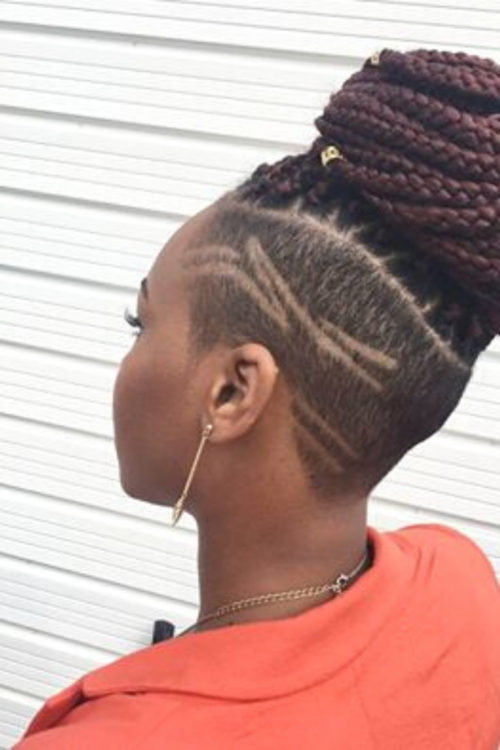 Meet My Barber! Box braids with Shaved sides on Natural Hair